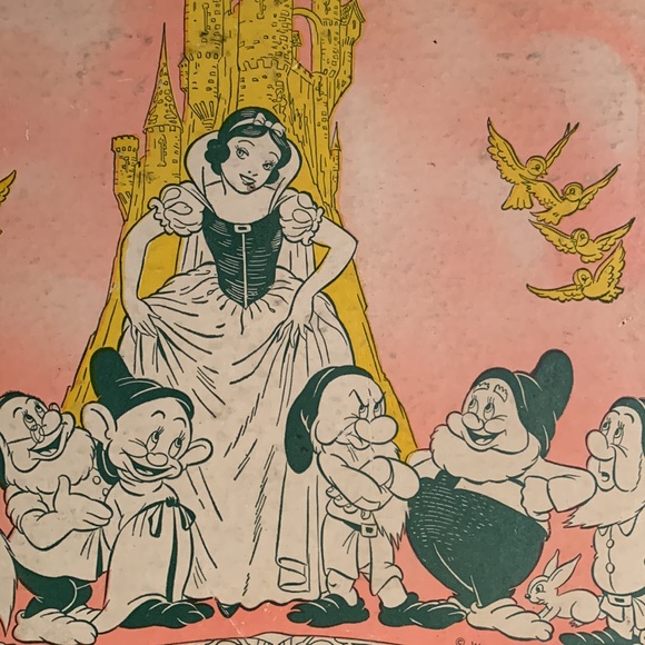 Vintage 40s Snow White & The Seven Dwarfs Decca Vinyl Record Walt Disney defects - Picture 17 of 17